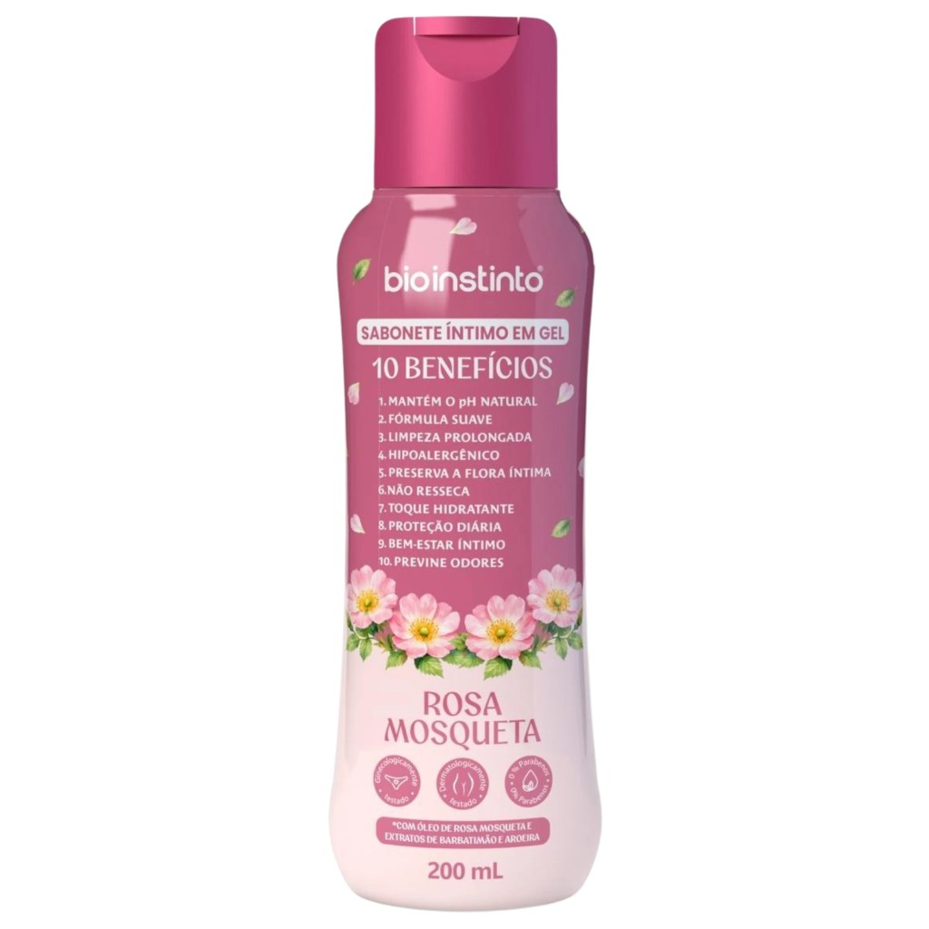 Sabonete Intimo Gel Rosa Mosqueta 200ml Bio Instinto